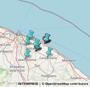 Mappa Via del Trabaccolo, 70042 Mola di Bari BA, Italia (7.69833)