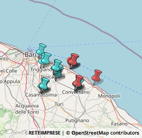 Mappa Via del Trabaccolo, 70042 Mola di Bari BA, Italia (11.03105)