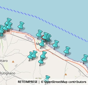 Mappa Piazza Marinai D'Italia, 70042 Mola di Bari BA, Italia (4.87)