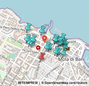 Mappa Piazza Marinai D'Italia, 70042 Mola di Bari BA, Italia (0.181)