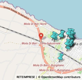 Mappa Via Giungolo, 70042 Mola di Bari BA, Italia (1.306)