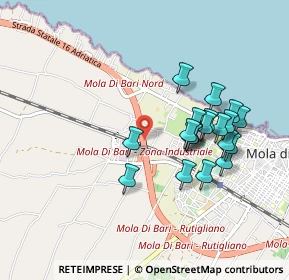 Mappa Via Giungolo, 70042 Mola di Bari BA, Italia (0.9)