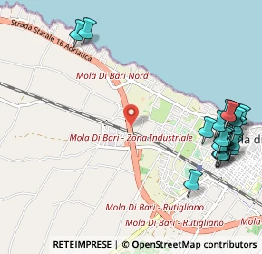 Mappa Via Giungolo, 70042 Mola di Bari BA, Italia (1.5015)