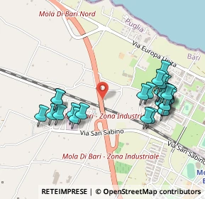 Mappa Via Giungolo, 70042 Mola di Bari BA, Italia (0.55)