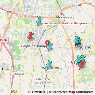 Mappa Str. Ceglie Capurso Triggiano, 70129 Bari BA, Italia (2.67667)