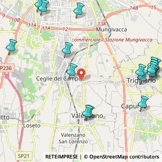 Mappa Str. Ceglie Capurso Triggiano, 70129 Bari BA, Italia (3.47778)
