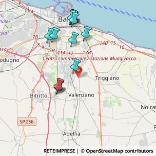 Mappa Strada Ceglie Capurso Triggiano, 70010 Valenzano BA, Italia (4.63154)