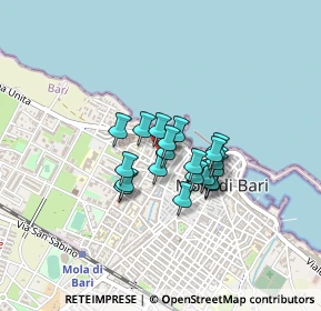 Mappa Via Canova, 70042 Mola di Bari BA, Italia (0.282)