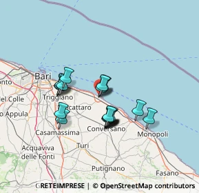 Mappa Via Canova, 70042 Mola di Bari BA, Italia (11.2145)
