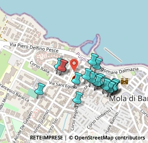 Mappa Via Canova, 70042 Mola di Bari BA, Italia (0.211)