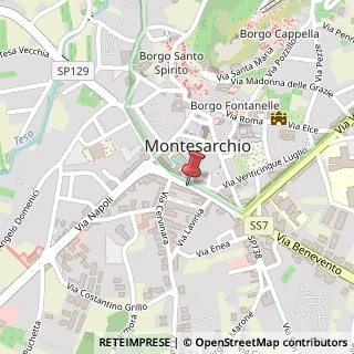 Mappa Via Carlo Levi, 5, 82016 Montesarchio, Benevento (Campania)