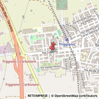 Mappa Via Giovanni Casalino, 163, 70019 Triggiano, Bari (Puglia)