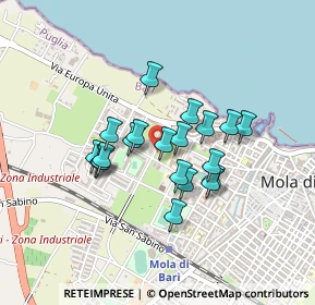Mappa Via Paolo VI, 70042 Mola di Bari BA, Italia (0.3525)