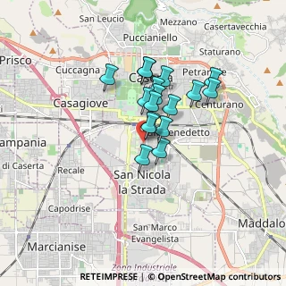 Mappa Via Clanio, 81100 Caserta CE, Italia (1.28353)