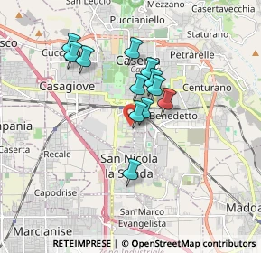 Mappa Via Clanio, 81100 Caserta CE, Italia (1.45667)