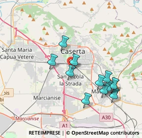 Mappa Via Clanio, 81100 Caserta CE, Italia (3.91917)