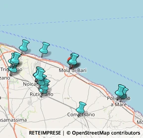 Mappa Via Carlo Corteregna, 70042 Mola di Bari BA, Italia (9.7865)