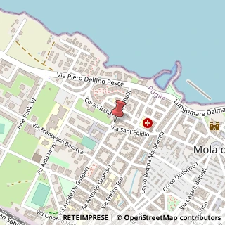 Mappa Via A. De Gasperi, 4, 70042 Mola di Bari, Bari (Puglia)
