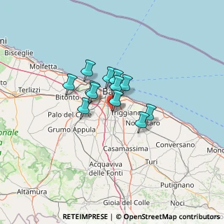 Mappa Via Umberto I, 70100 Bari BA, Italia (8.71417)
