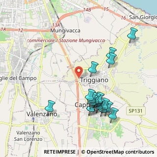 Mappa Via Fratelli Rosselli, 70019 Triggiano BA, Italia (2.25056)