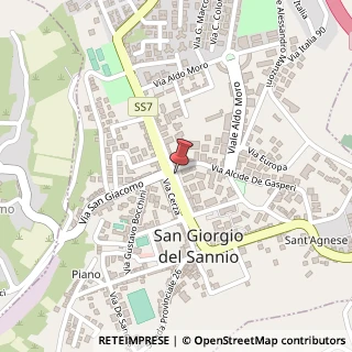 Mappa Viale Principe Carlo Spinelli, 82018 San Giorgio del Sannio, Benevento (Campania)