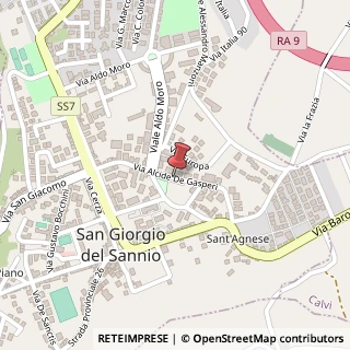 Mappa Via de gasperi 44, 82018 San Giorgio del Sannio, Benevento (Campania)