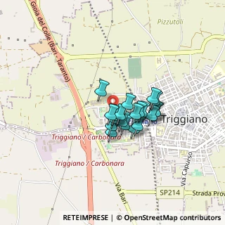 Mappa Via Martiri della Resistenza, 70019 Triggiano BA, Italia (0.2745)