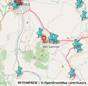 Mappa 82010 San Martino Sannita BN, Italia (7.36333)