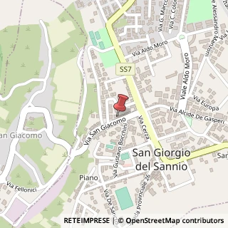 Mappa Via San Giacomo, 38, 82018 San Giorgio del Sannio, Benevento (Campania)