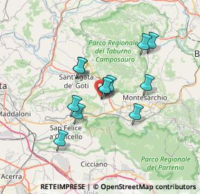 Mappa Via Nicola Romano, 82011 Airola BN, Italia (5.8625)