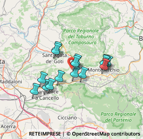 Mappa Via Nicola Romano, 82011 Airola BN, Italia (5.88267)