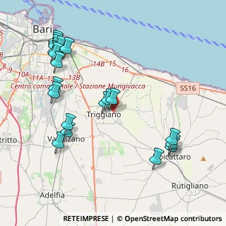 Mappa Via Guglielmo Oberdan, 70019 Triggiano BA, Italia (5.061)