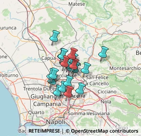 Mappa Via Giulio Antonio Acquaviva, 81100 Caserta CE, Italia (8.8885)