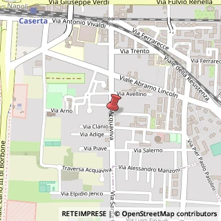Mappa Via G. A. Acquaviva, 125, 81100 Caserta, Caserta (Campania)