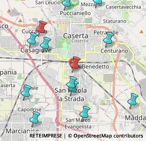 Mappa Via Giulio Antonio Acquaviva, 81100 Caserta CE, Italia (2.62308)