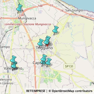 Mappa Via A.Manzoni, 70019 Triggiano BA, Italia (2.24909)