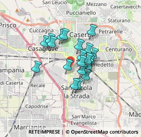 Mappa Presso Servizio Volontariato Giovanile unità ausiliaria Protezione Civile, 81100 Caserta CE, Italia (1.269)