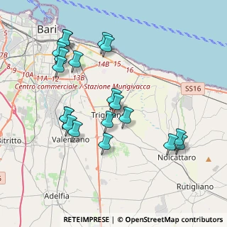 Mappa Via Edmondo de Amicis, 70019 Triggiano BA, Italia (4.339)