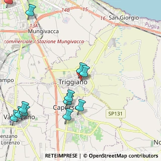 Mappa Via Edmondo de Amicis, 70019 Triggiano BA, Italia (2.57)