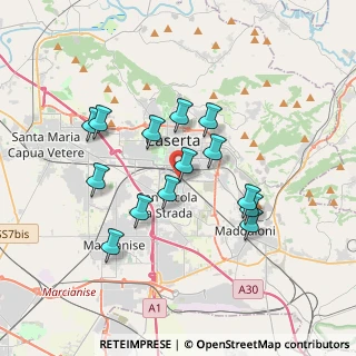 Mappa Via Salvatore Commaia, 81100 Caserta CE, Italia (3.38714)
