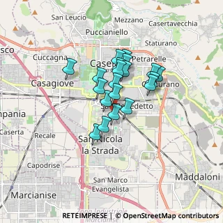 Mappa Via Eugenio Montale, 81100 Caserta CE, Italia (1.2725)
