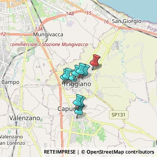 Mappa Via Faenza, 70019 Triggiano BA, Italia (1.01455)