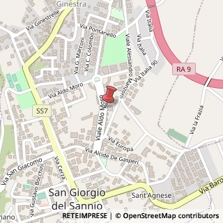 Mappa Viale Aldo Moro, 117, 82018 San Giorgio del Sannio, Benevento (Campania)
