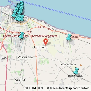 Mappa Via Gian Lorenzo Bernini, 70019 Triggiano BA, Italia (7.86579)