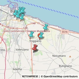 Mappa Via Gian Lorenzo Bernini, 70019 Triggiano BA, Italia (4.76917)