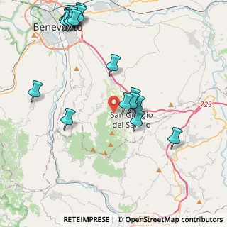 Mappa Via Scuole, 82010 San Martino Sannita BN, Italia (5.6005)