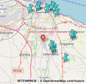 Mappa Via di Venere Domenico, 70129 Bari BA, Italia (5.09857)