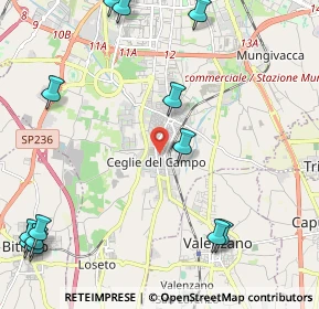 Mappa Via di Venere Domenico, 70129 Bari BA, Italia (3.34786)