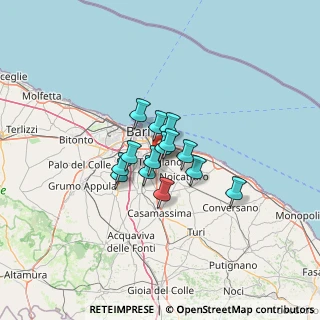 Mappa Via del Carmelo, 70019 Triggiano BA, Italia (7.77071)