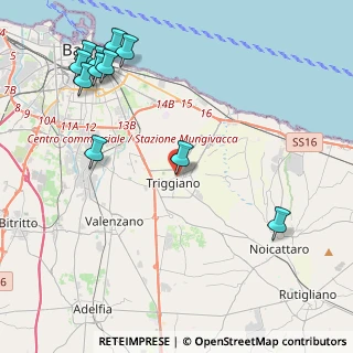 Mappa Via del Carmelo, 70019 Triggiano BA, Italia (5.82727)
